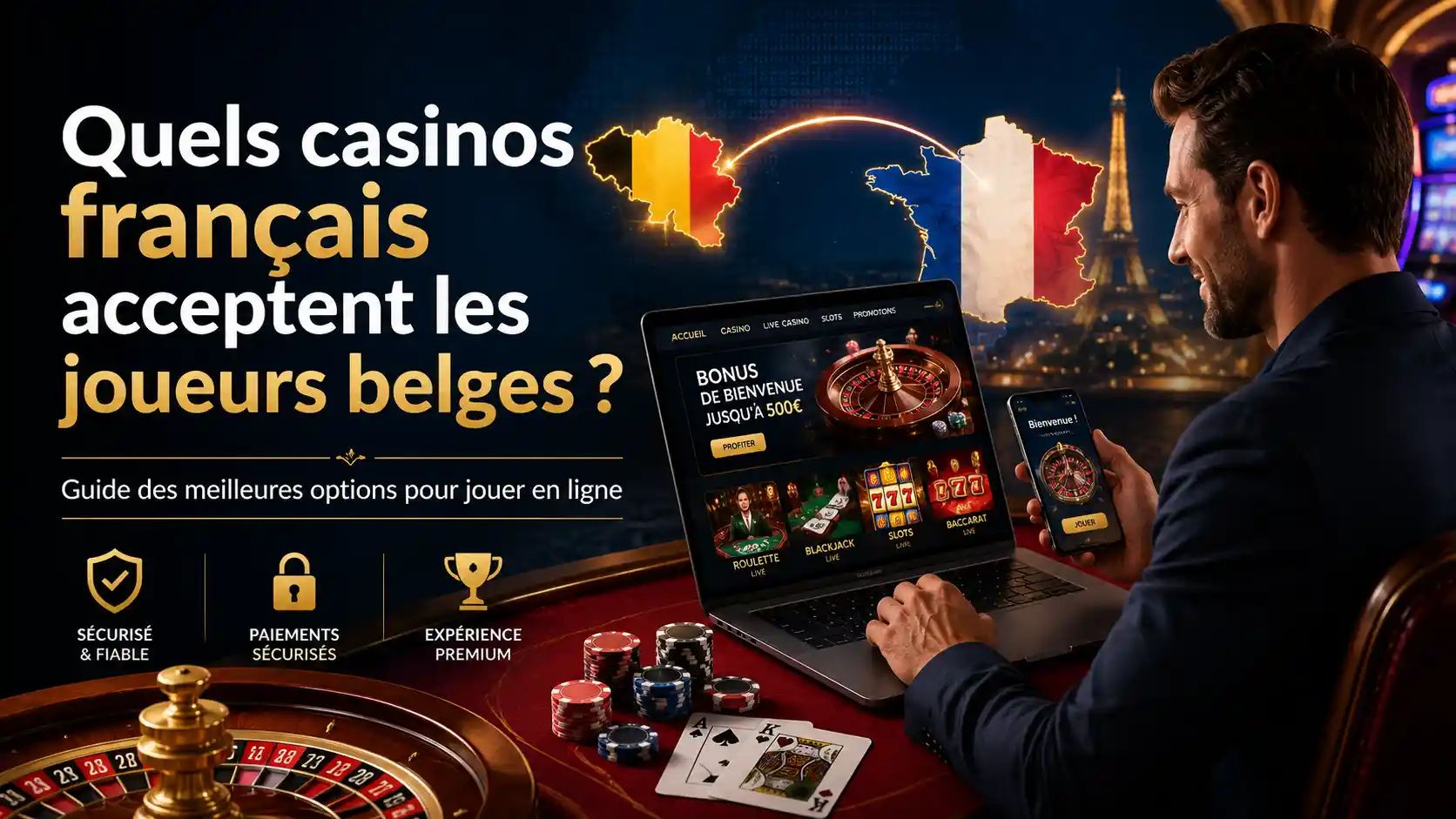 Quels casinos français acceptent les joueurs belges en 2026 ?