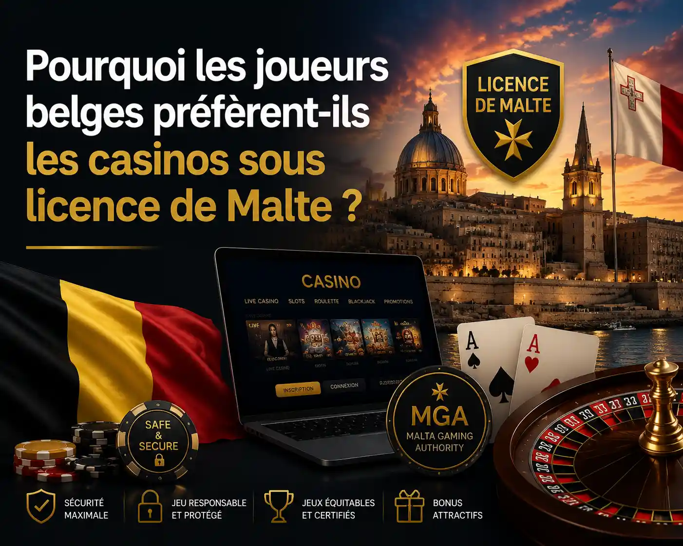 Pourquoi les joueurs belges préfèrent-ils les casinos sous licence de Malte en 2026 ?